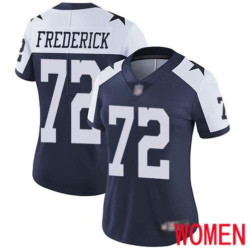 Women Dallas Cowboys Limited Navy Blue Travis Frederick Alternate #72 Vapor Untouchable Throwback NFL Jersey->dallas cowboys->NFL Jersey
